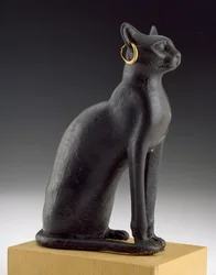 Statuette einer Katze, heilig für die Göttin Bastet von Bubastis